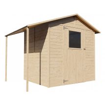 Abri de jardin bois 4.6 m2 avec bucher Lurs - 15 mm