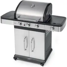 BARBECUE A GAS 3 FUOCHI+FORNELLO LATERALE BBQ COPERCHIO INDIANAPOLIS 4 OMPAGRILL