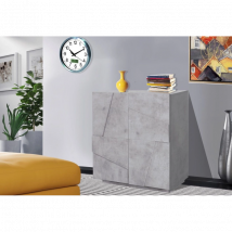 Credenza Ping 80 – 2 ante – Cemento Bronx