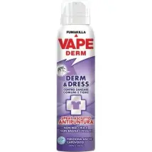 REPELLENTE INSETTI VAPE DERM E DRESS - SPRAY SECCO ML 100- 12 pezzi