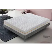 Materasso Singolo 90x200 Memory Foam - Alto 20 cm - Sfoderabile - Rigidità H3 - Memory Massaggiante