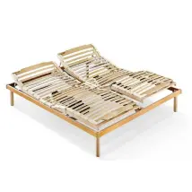 Rete matrimoniale elettrica in legno Master