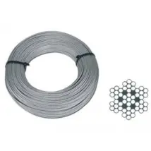 FUNE METALLICA IN ACCIAIO INOX AISI 316 49 FILI- - ø mm.5,0xmt.50 - 1 matassa