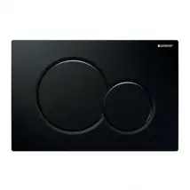 PLACCA DI COMANDO SIGMA01 DOPPIO TASTO NERO GEBERIT