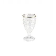 Set sei calici vino filo oro h 16 cm new paris