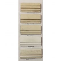 Scrivania shabby 6 cassetti in legno bianco/oro l.140 p.85 h.82 - Mobili 2G
