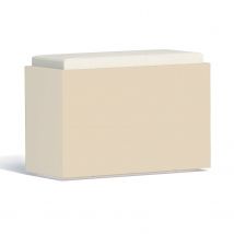 Panchetta Roomy In Resina Rettangolare 80x35 CM Bianco