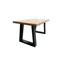 Scrivania in legno 130cm x 75h cm con zampe con gambe Colore Antracite Design moderno