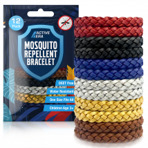 Adventure Mosquito Repellent Bands - 12 Pack - Metallics