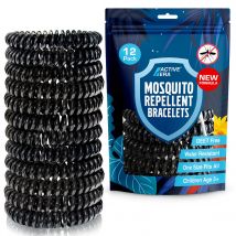 Explorer Mosquito Repellent Bands - 12 Pack - Black