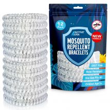 Explorer Mosquito Repellent Bands - 12 Pack - Clear