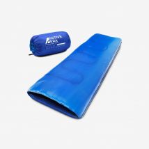 Lightweight Summer Sleeping Bag – 200GSM Compact Envelope Design - 2 Seasons - Blue