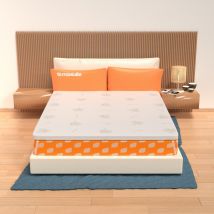 Topper 120x190 Memory Foam per materasso - alto 5 cm, sfoderabile, tessuto AloeVera | Correttore H5
