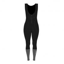 Reflektierende Schwarze Rad-Trägerhose für Frauen