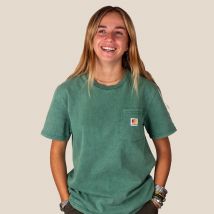 T-Shirt délavé coton - Vert - Feroce - Feroce