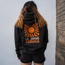 Hoodie coton bio La Vague Feroce - Noir - Feroce - Feroce