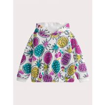 Sweat À Capuche Imprimé Ananas - 8 ans - Du Pareil Au Même