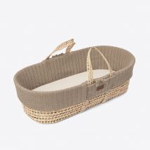 Organic Cable Knit Moses Basket & Mattress