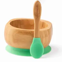 Bamboo Suction Bowl and Spoon set
