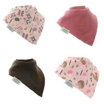Bandana Dribble Bib Set 4pk