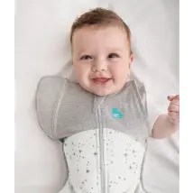 Swaddle Up™ Stage 2 Transition Bag All Seasons 1 Tog - White North Star