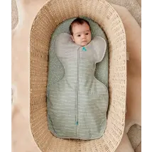 Swaddle Up™ Stage 1 Warm Quilted Stretch Cotton Dreamer 2.5 Tog - Olive