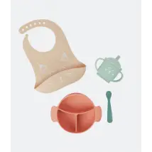 Learn'isy Silicone Feeding Set (6m+) - Fox