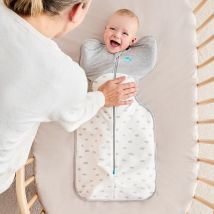 Swaddle Up™ Stage 1 Stretch Cotton Fleece 1.5 Tog - Mini Cloud