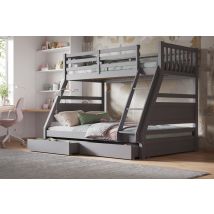 Flair Ollie Wooden Triple Bunk Bed with Drawers
