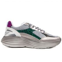 Cetti mujer zapatillas C-1347 SRA plata, 36 / Plata