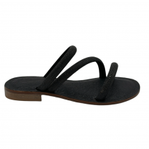 Federica Lancioni Premium mujer sandalias Swarosky T.H20 F.Cuoio PT, 37 / Negro