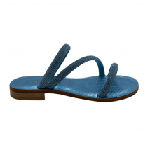 Federica Lancioni Premium mujer sandalias Swarosky T.H20 F.Cuoio PT, 36 / Azul