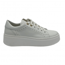 Federica Lancioni Premium mujer zapatillas Nicla-01 Laminato, 40 / Blanco oro