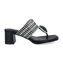 Noa Harmon mujer sandalias Petra 9227-0060 negro-blanco, 41 / Negro