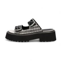 Noa Harmon mujer sandalias Heaven 9684-0060 negro blanco, 38 / Negro