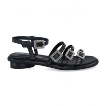 Noa Harmon mujer sandalias Crystal 9647-0006 negro, 41 / Negro
