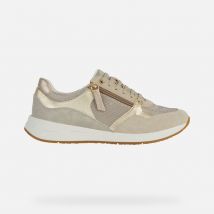 Geox mujer zapatillas lt taupe bulmya B-textile +suede D36NQB 01122 C6738, 35 / LT Taupe