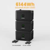 Exklusiv bei Christmas: Growatt NOAH 2000 Balkonkraft Batteriespeicher - 6144Wh Batterie Speicher / Abholung Meerbusch