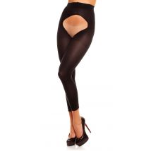 Glamory Breeze 60 Ouvert Microfaser Strumpfhose ohne Fuß | Farbe: Black | Größe: 44-46