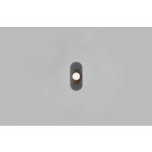 CTO Lighting Modulo - Single Wall Light antique bronze with smoked kiln glass and matt glass