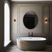 CTO Lighting Roma - Short Wall Light antique bronze with honed alabaster