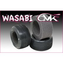 6MIK Pneus Arrière 1/10 4x4 Wasabi Insert Hard (x2) TMH112