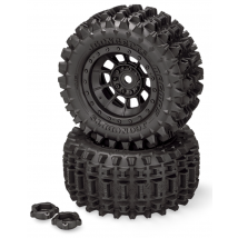 JConcepts Pneus Magmas + Jantes Noir (x2) XRT X-Maxx 4013-3994