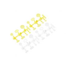 Axial Lentilles de Led Jaune/Transparent AX80049