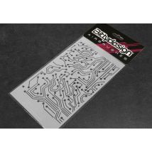 Bittydesign Pochoir Vinyle "Electronic Circuit" pour Carrosserie BDSTC-013