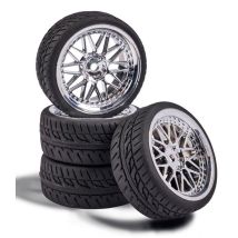 4 Roues Carson Noir (Jantes + pneus)