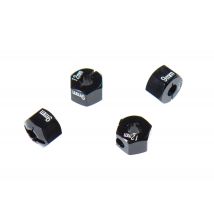 GPM Hexagones 9x12mm alu noir AX010/12X9MM-BK