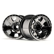 HPI Jantes warlock 2.2 Chromée noir (x2) 105280