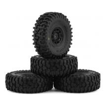 JConcepts Pneus Tusk Green + Jantes Hazard SCX24 (x4) 4023-3294