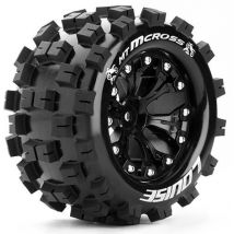 Louise RC Pneus Mt-Cross + Jantes 2.8 Noir 0" (x2) LR-T3274SB
